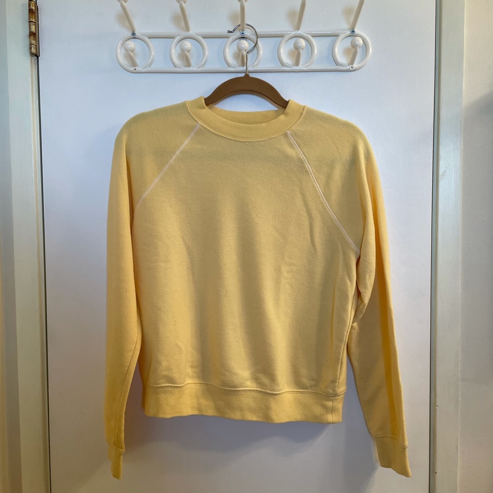 Light yellow long sleeve sweater